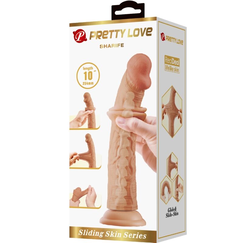 PRETTY LOVE - SHARIFE DILDO REALÍSTICO 25 CM NATURAL - Lover Dreams