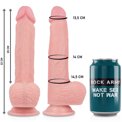 ROCKARMY - ARNÉS + LIQUID SILICONE VIBRADOR CONTROL REMOTO PREMIUM APACHE 20.5 CM - O - 4.62 CM - Lover Dreams