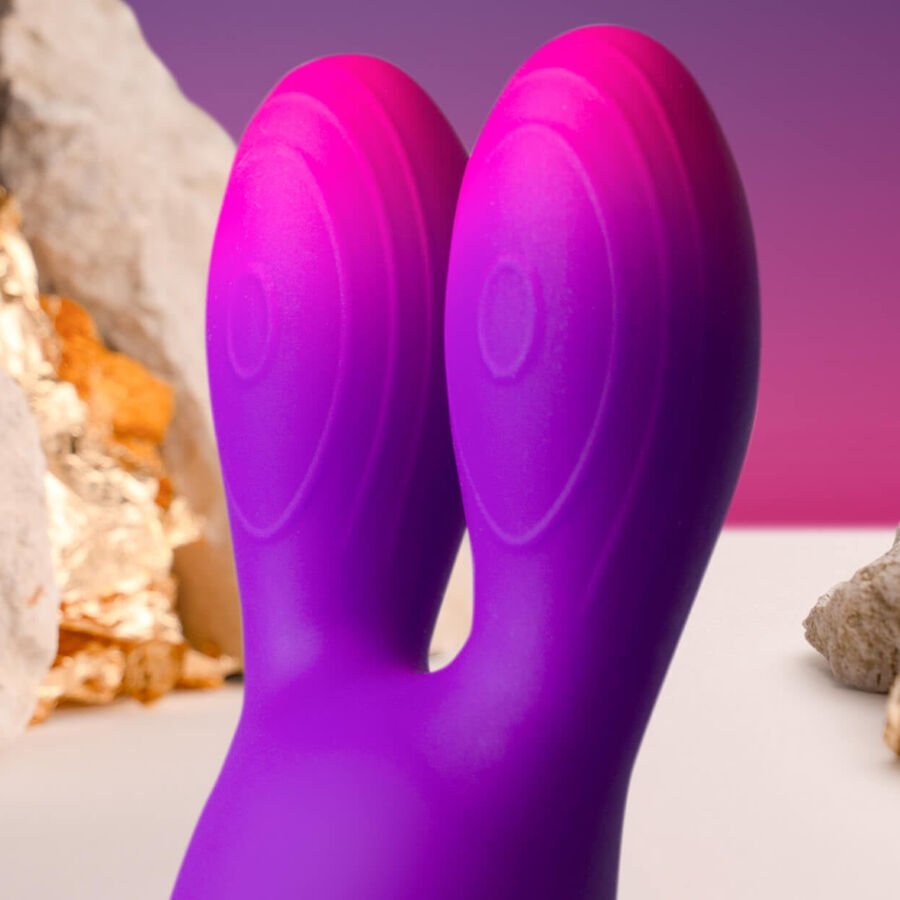 ROCKS - OFF - GLO - GIRL BUNNY VIBRADOR FLEXIBLE MORADO - Lover Dreams