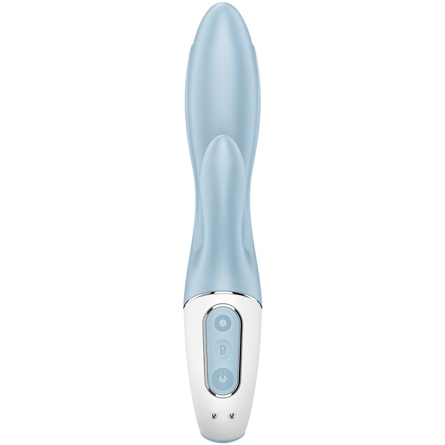 SATISFYER - AIR PUMP BUNNY 1 VIBRADOR INFLABLE RABBIT AZUL - Lover Dreams