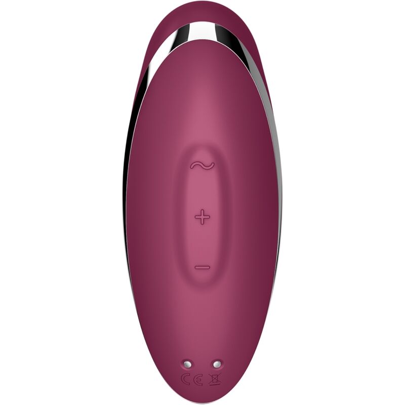 SATISFYER - TAP & CLIMAX 2 VIBRADOR & ESTIMULADOR ROJO - Lover Dreams