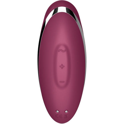 SATISFYER - TAP & CLIMAX 2 VIBRADOR & ESTIMULADOR ROJO - Lover Dreams