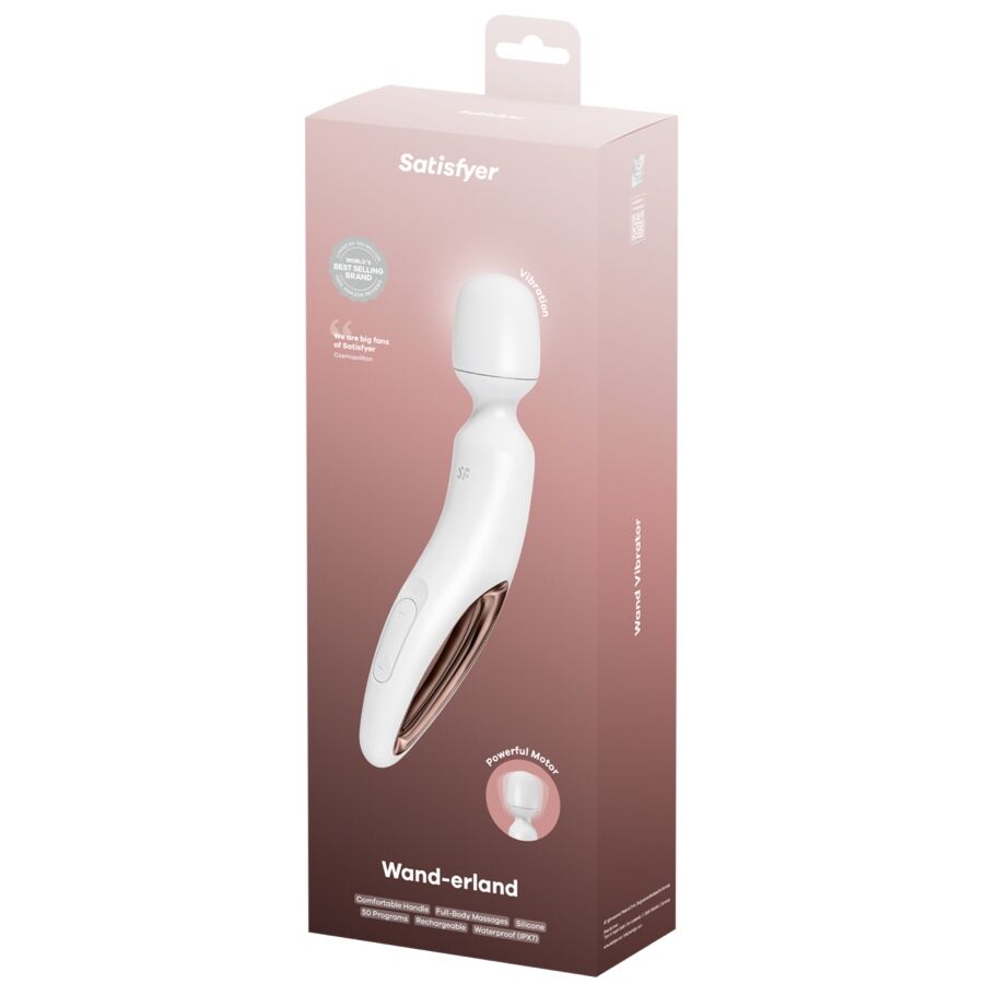 SATISFYER - WAND ERLAND MASAJEADOR VIBRADOR BLANCO - Lover Dreams