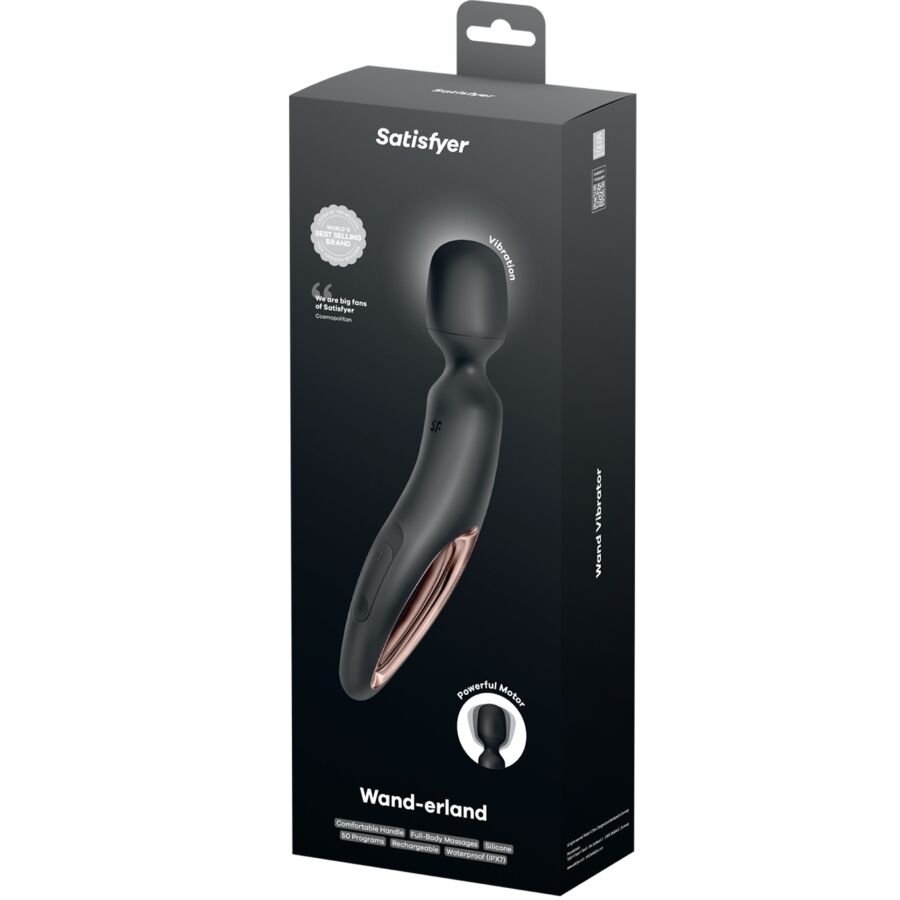 SATISFYER - WAND ERLAND MASAJEADOR VIBRADOR NEGRO - Lover Dreams