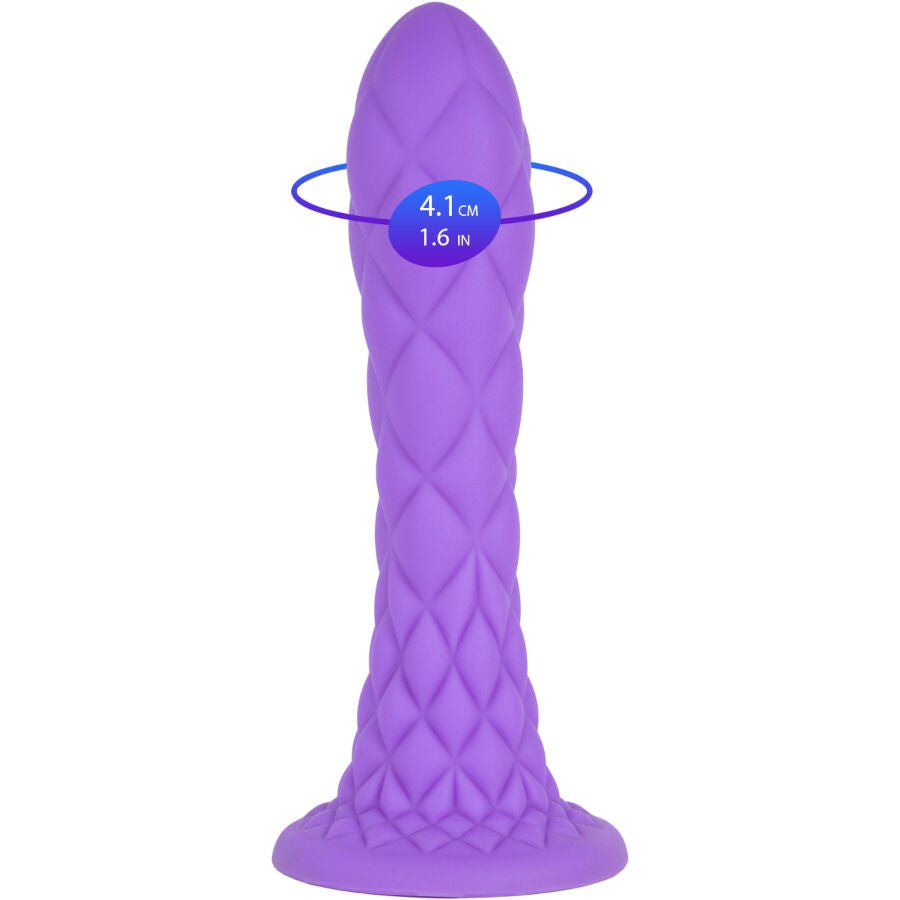 SILEXD - DREAMY DILDO FANTASY SILICONA LIQUIDA TERMOREACTIVO VIOLETA 18.5 CM - Lover Dreams