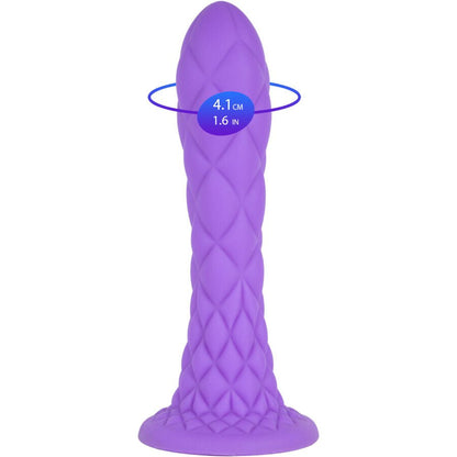 SILEXD - DREAMY DILDO FANTASY SILICONA LIQUIDA TERMOREACTIVO VIOLETA 18.5 CM - Lover Dreams