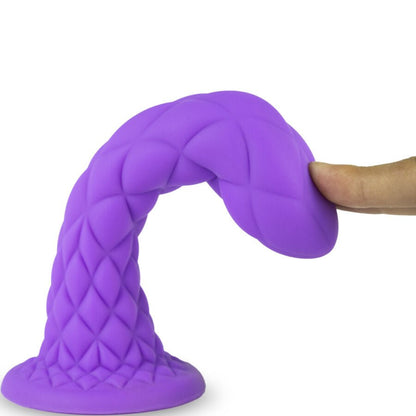 SILEXD - DREAMY DILDO FANTASY SILICONA LIQUIDA TERMOREACTIVO VIOLETA 18.5 CM - Lover Dreams