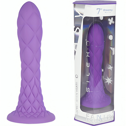 SILEXD - DREAMY DILDO FANTASY SILICONA LIQUIDA TERMOREACTIVO VIOLETA 18.5 CM - Lover Dreams