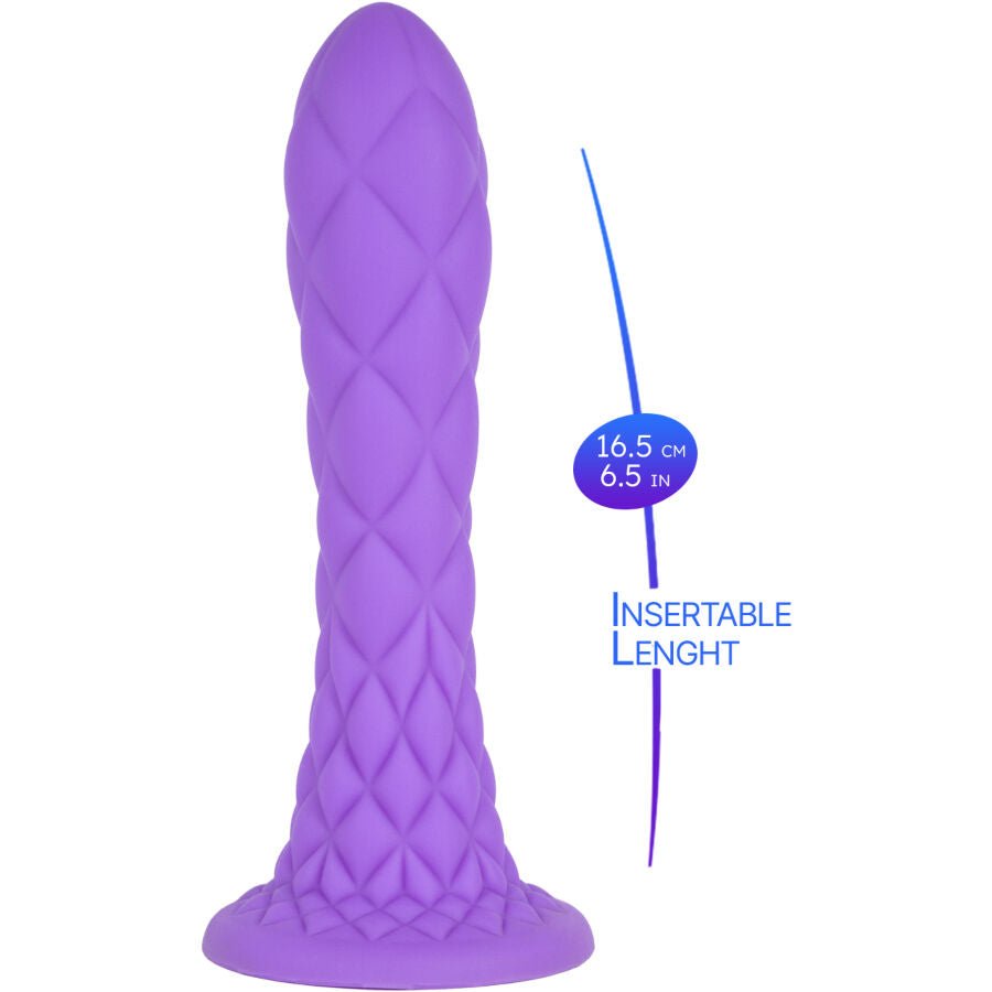 SILEXD - DREAMY DILDO FANTASY SILICONA LIQUIDA TERMOREACTIVO VIOLETA 18.5 CM - Lover Dreams
