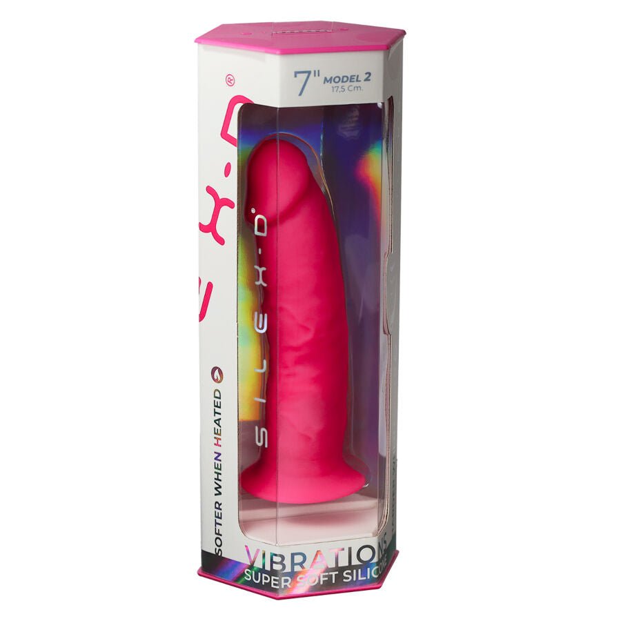 SILEXD - PENE REALÍSTICO MODELO 2 ROSA + CONTROL REMOTO LRS 17 CM - Lover Dreams