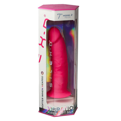 SILEXD - PENE REALÍSTICO MODELO 2 ROSA + CONTROL REMOTO LRS 17 CM - Lover Dreams