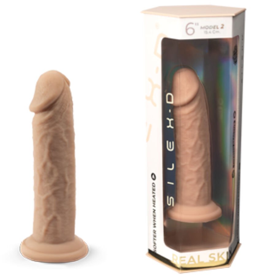 SILEXD - PENE REALÍSTICO MODELO 2 SILICONA PREMIUM TERMOREACTIVO 15.4 CM - Lover Dreams