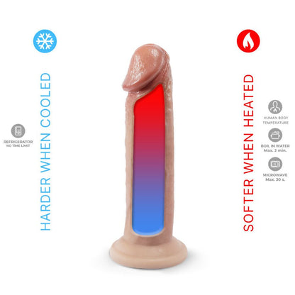 SILEXD - PENE REALÍSTICO MODELO 2 SILICONA PREMIUM TERMOREACTIVO 19 CM - Lover Dreams