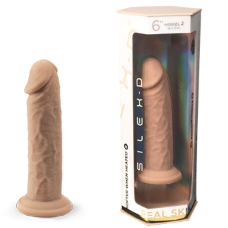SILEXD - PENE REALÍSTICO MODELO 2 SILICONA TERMOREACTIVO 15.4 CM - Lover Dreams