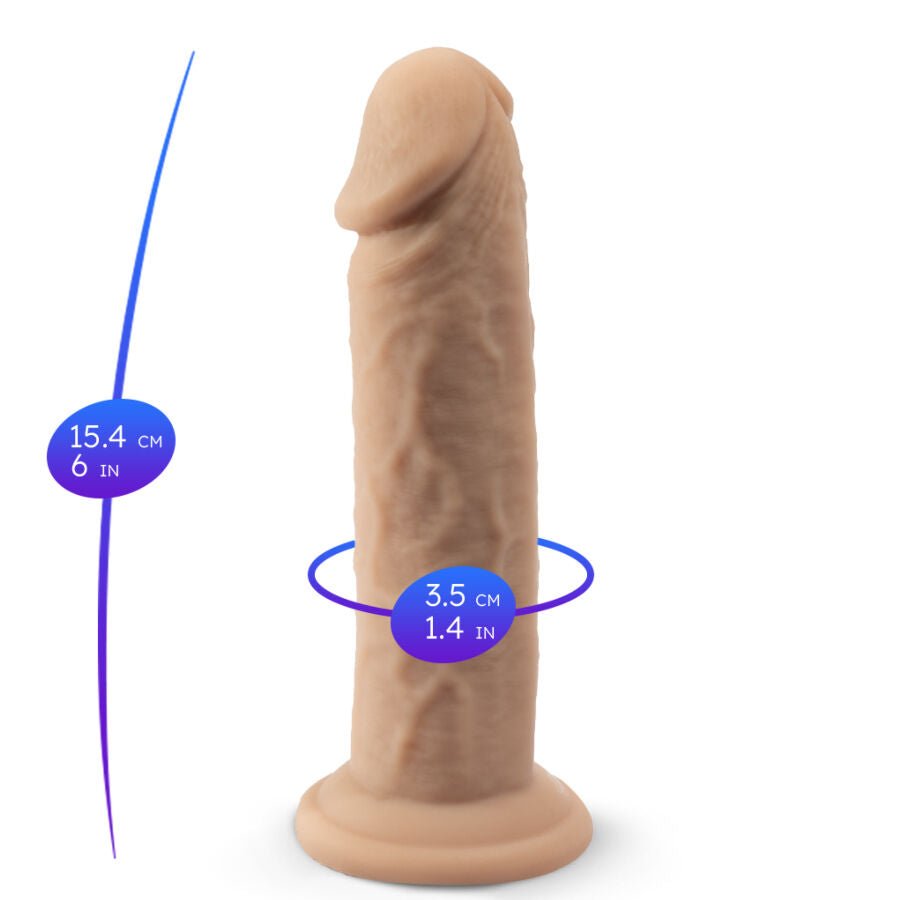 SILEXD - PENE REALÍSTICO MODELO 2 SILICONA TERMOREACTIVO 15.4 CM - Lover Dreams