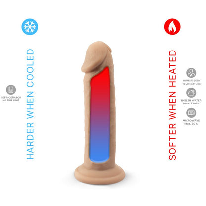 SILEXD - PENE REALÍSTICO MODELO 2 SILICONA TERMOREACTIVO 15.4 CM - Lover Dreams