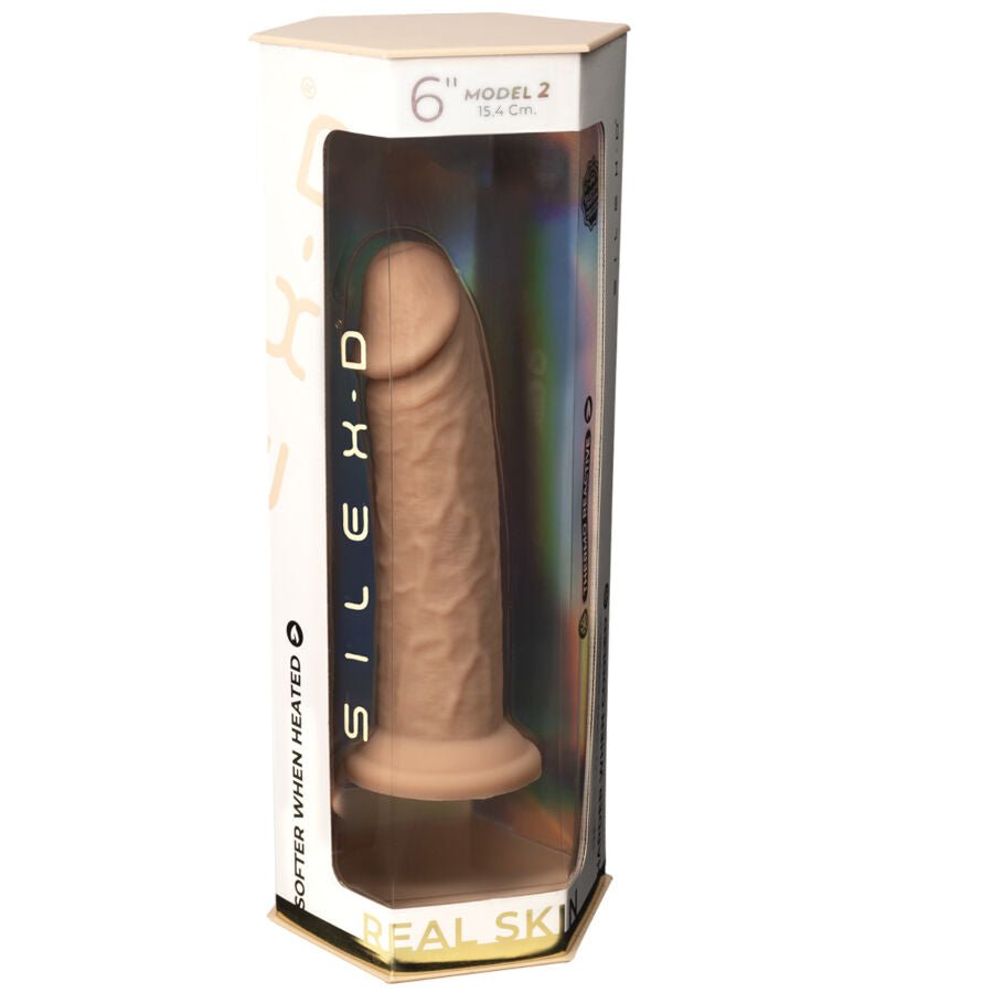 SILEXD - PENE REALÍSTICO MODELO 2 SILICONA TERMOREACTIVO 15.4 CM - Lover Dreams