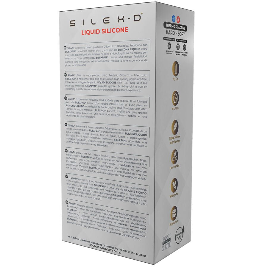 SILEXD - PENE REALÍSTICO MODELO 8 SILICONA LÍQUIDA 20.6 CM - Lover Dreams
