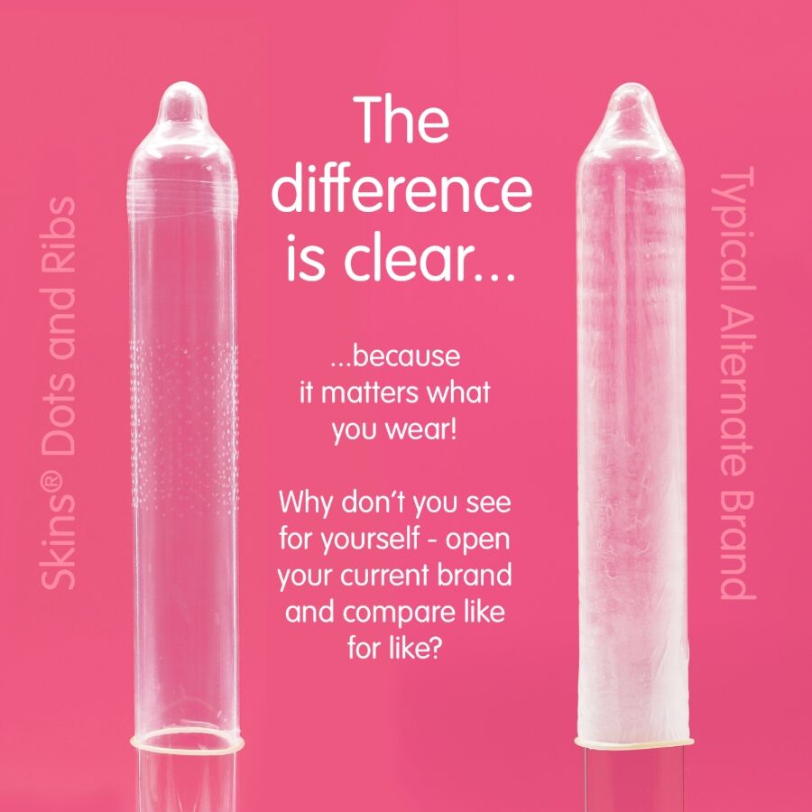 SKINS - DOTS & RIBS PRESERVATIVOS PREMIUM PACK 8 - Lover Dreams