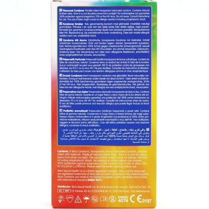 SKINS - MULTI SABORES PRESERVATIVOS PREMIUM PACK 8 - Lover Dreams