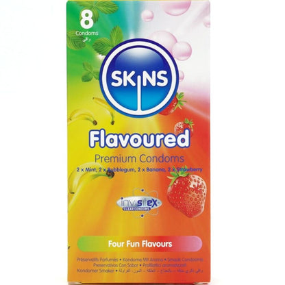 SKINS - MULTI SABORES PRESERVATIVOS PREMIUM PACK 8 - Lover Dreams