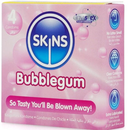 SKINS - PRESERVATIVOS PREMIUM SABOR CHICLE PACK 4 - Lover Dreams