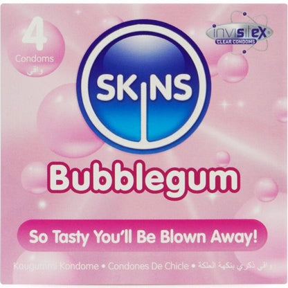 SKINS - PRESERVATIVOS PREMIUM SABOR CHICLE PACK 4 - Lover Dreams