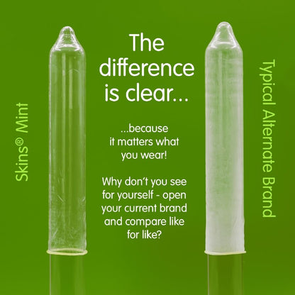 SKINS - PRESERVATIVOS PREMIUM SABOR MENTA PACK 8 - Lover Dreams