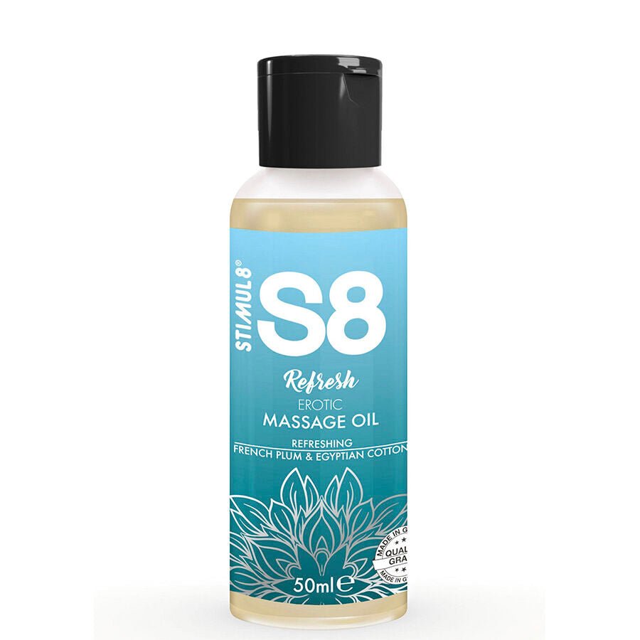 STIMUL8 - S8 REFRESH ACEITE DE MASAJE ERÓTICO ALGODÓN 50 ML - Lover Dreams