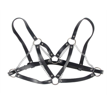 SUBBLIME - 953713 CINTURÓN DE BONDAGE PUNK HEBILLA METAL NEGRO TALLA ÚNICA - Lover Dreams