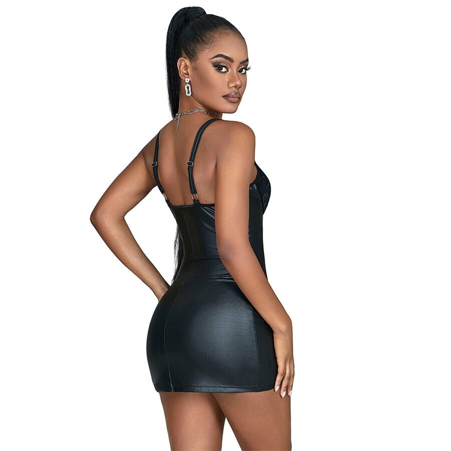 SUBBLIME - 957568 VESTIDO DE CUERO CON CREMALLERA NEGRO S/M - Lover Dreams