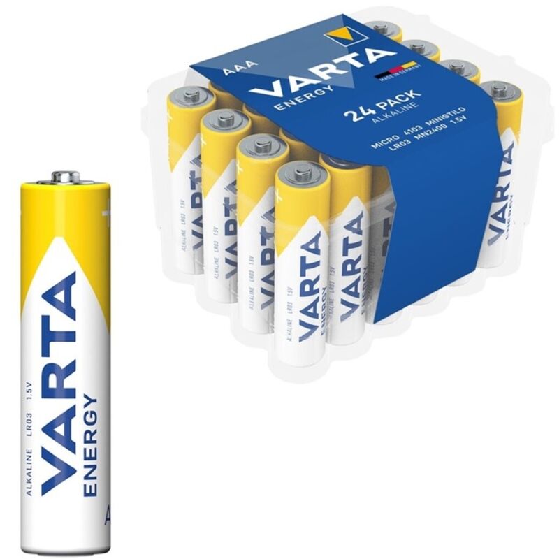 VARTA - ENERGY PILA ALCALINA AAA LR03 PACK*24 PILAS - Lover Dreams