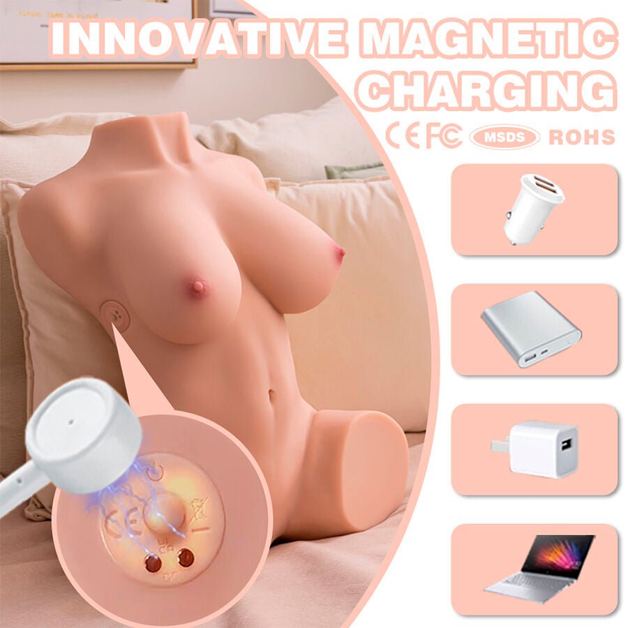 XISE - DANIA THRUSTING TORSO REALÍSTICO CON VIBRACIÓN FEMENINO 52 CM - Lover Dreams