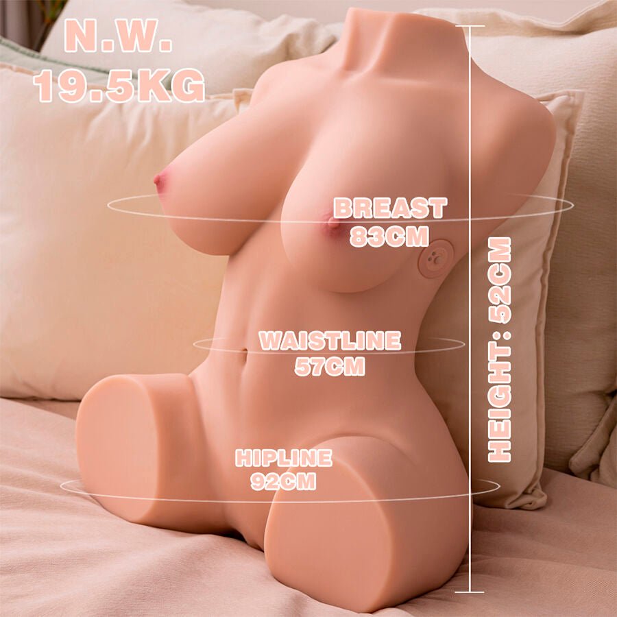 XISE - DANIA THRUSTING TORSO REALÍSTICO CON VIBRACIÓN FEMENINO 52 CM - Lover Dreams