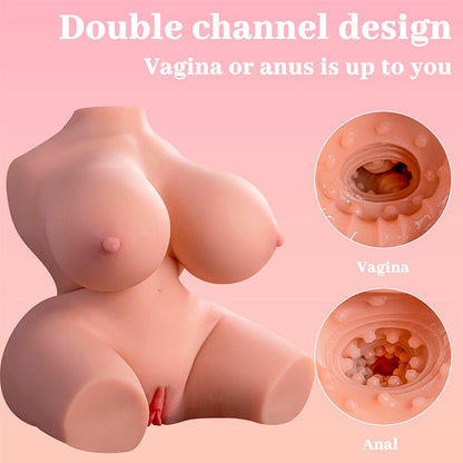 XISE - FRIEDA TORSO REALÍSTICO FEMENINO CON VIBRACIÓN 36 CM - Lover Dreams