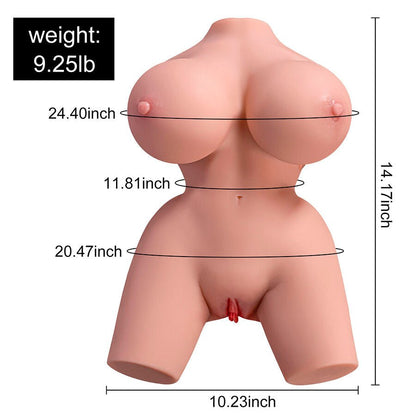 XISE - FRIEDA TORSO REALÍSTICO FEMENINO CON VIBRACIÓN 36 CM - Lover Dreams