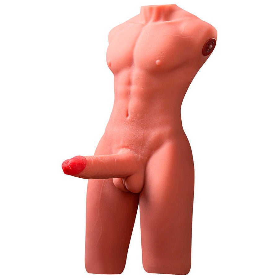 XISE - JASON HALF BODY TORSO REALÍSTICO MASCULINO CON THRUSTING Y VIBRACIÓN 55 CM - Lover Dreams