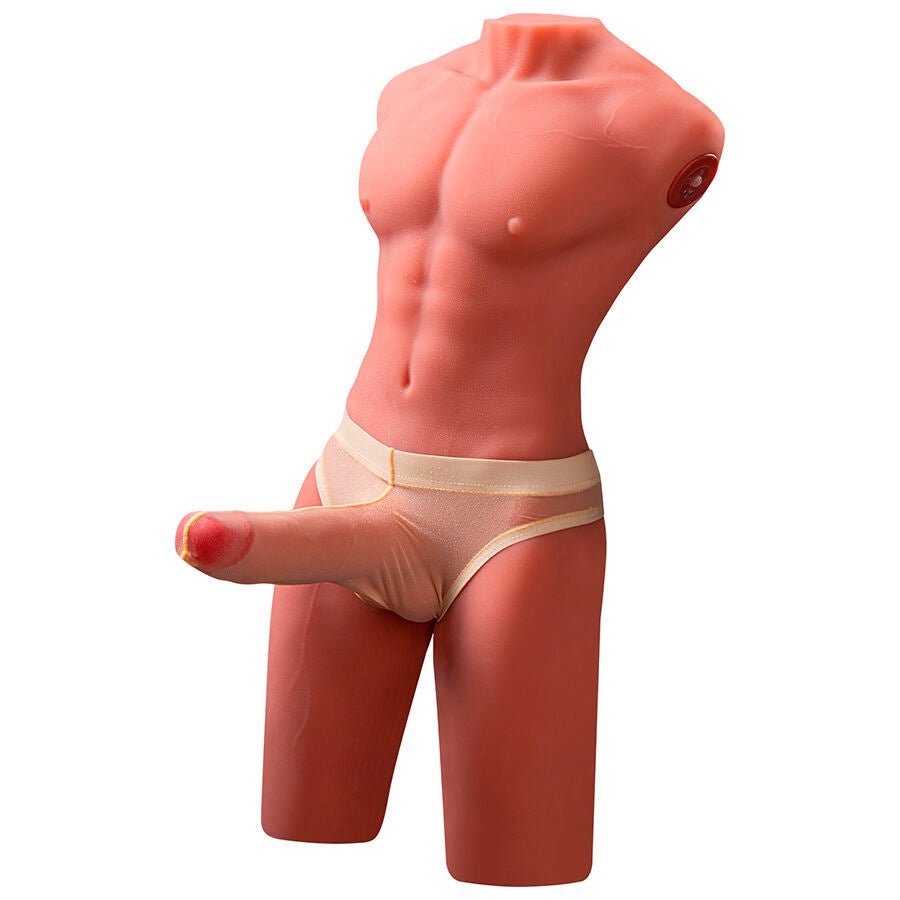 XISE - JASON HALF BODY TORSO REALÍSTICO MASCULINO CON THRUSTING Y VIBRACIÓN 55 CM - Lover Dreams