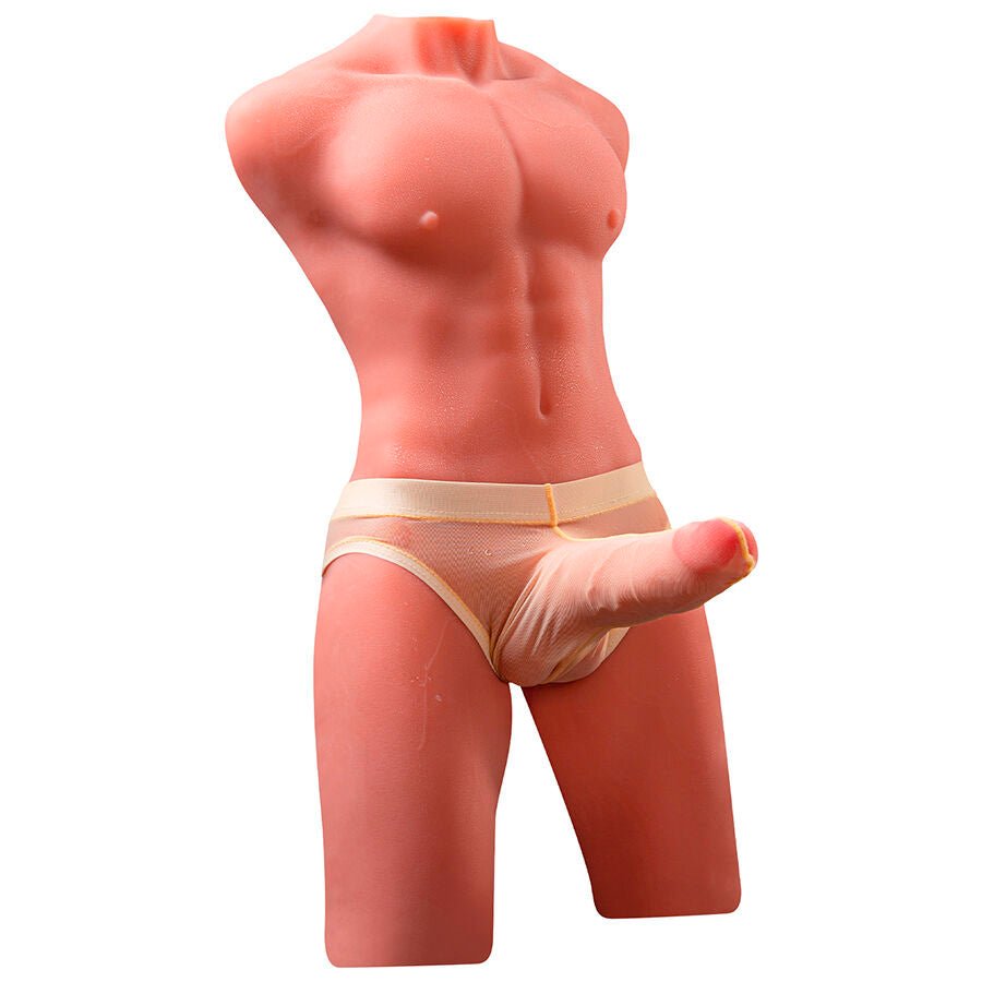 XISE - JASON HALF BODY TORSO REALÍSTICO MASCULINO CON THRUSTING Y VIBRACIÓN 55 CM - Lover Dreams