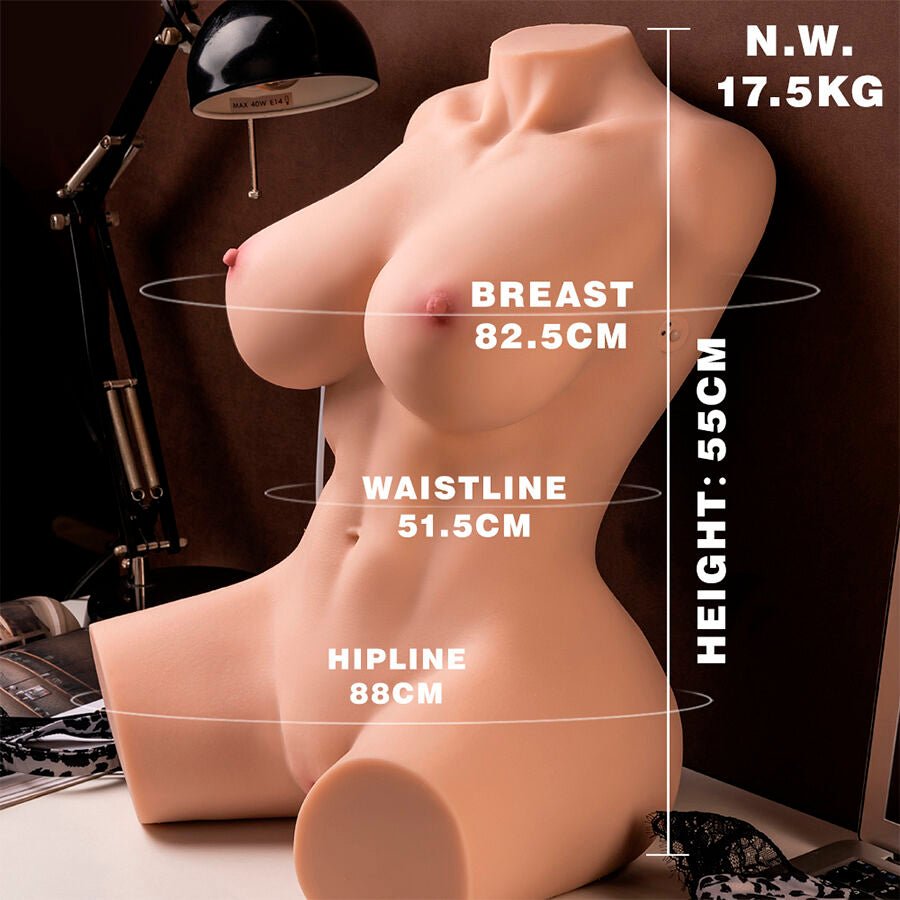 XISE - MURIEL TORSO REALÍSTICO FEMENINO CON THRUSTING 55 CM - Lover Dreams