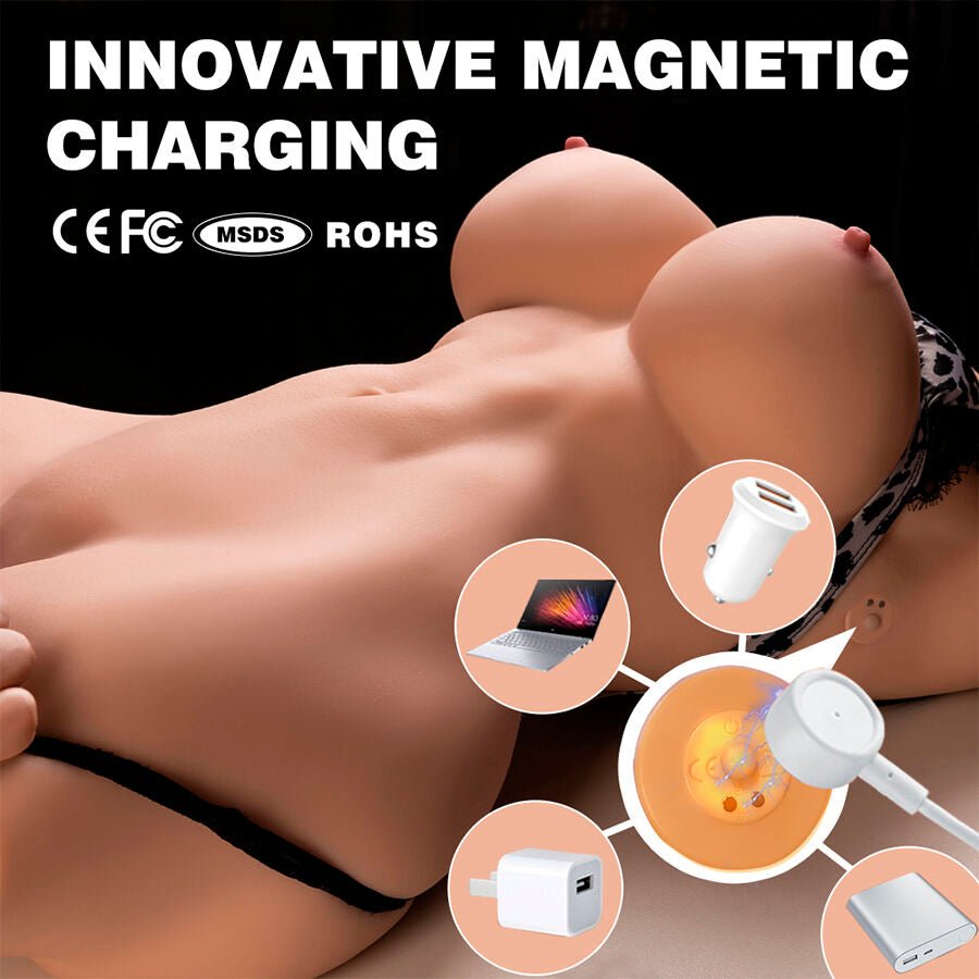 XISE - MURIEL TORSO REALÍSTICO FEMENINO CON THRUSTING 55 CM - Lover Dreams