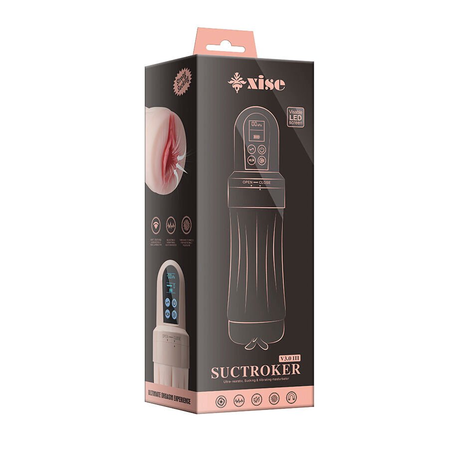 XISE - SUCTROKER V3.0 III MASTURBADOR VAGINA CON VIBRACIÓN - Lover Dreams