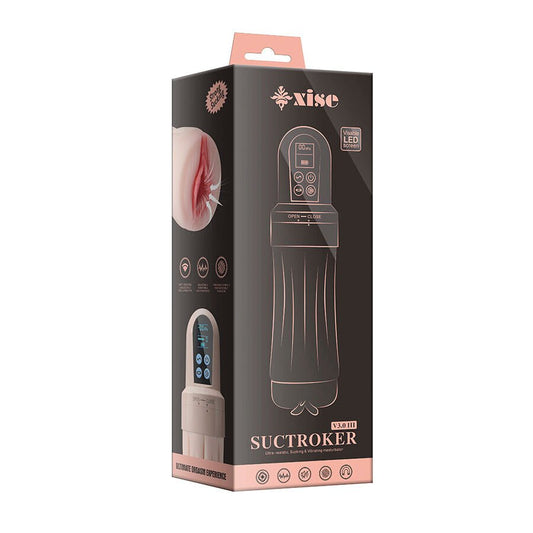 XISE - SUCTROKER V3.0 III MASTURBADOR VAGINA CON VIBRACIÓN - Lover Dreams