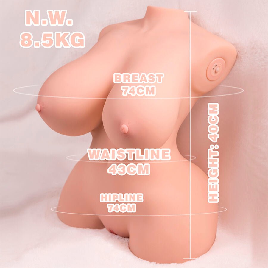 XISE - TINY THRUSTING TORSO REALÍSTICO CON VIBRACIÓN FEMENINO 40 CM - Lover Dreams