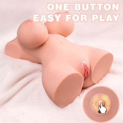 XISE - TINY THRUSTING TORSO REALÍSTICO CON VIBRACIÓN FEMENINO 40 CM - Lover Dreams